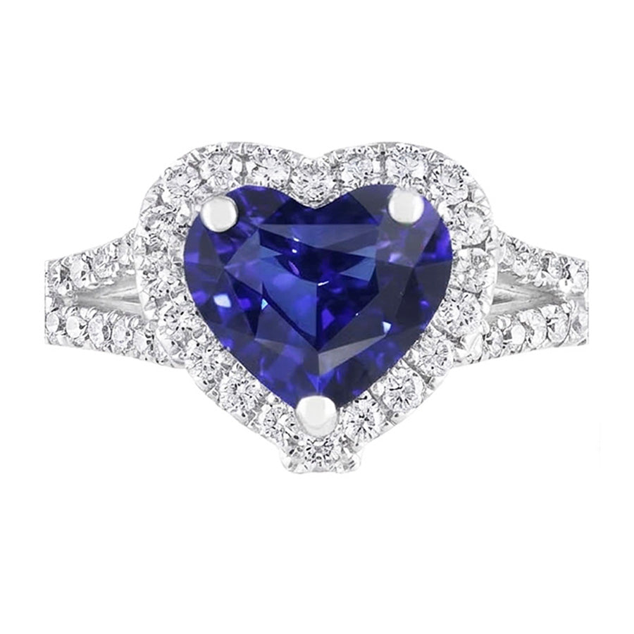 echter heart diamant 3.50Karat ring Seitenansicht