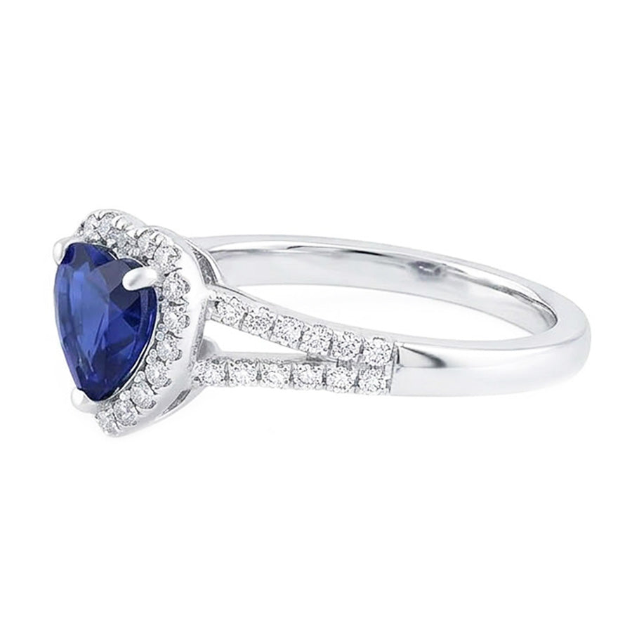 echter heart diamant 3.50Karat ring Draufsicht