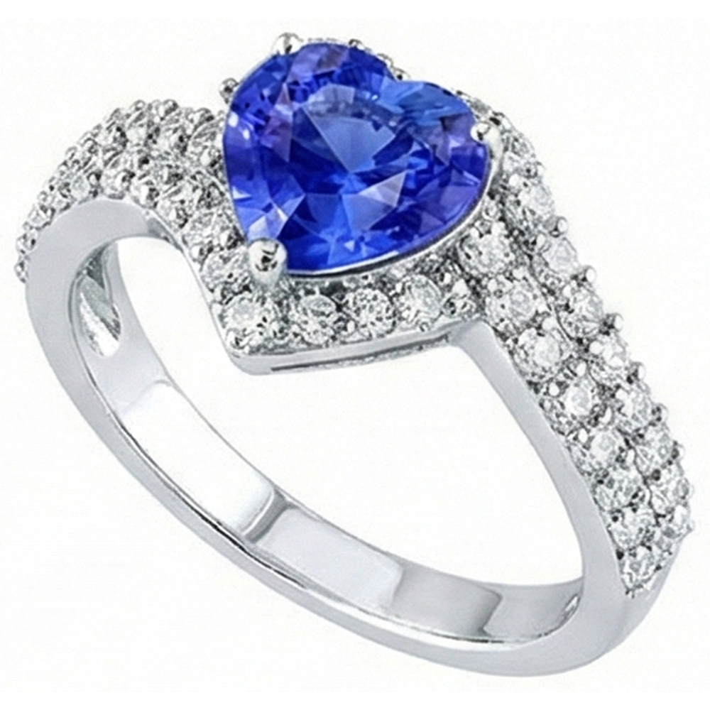 echter heart diamant 4Karat ring Draufsicht