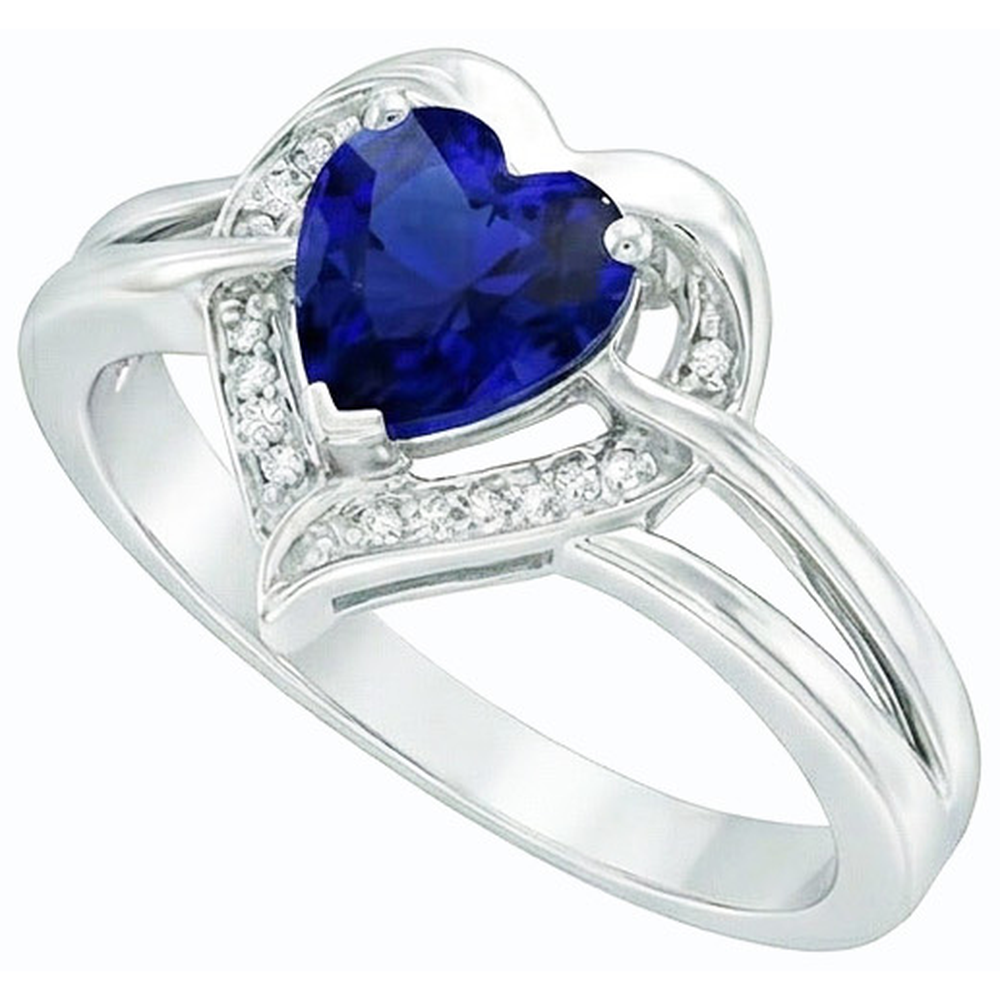 echter heart diamant 1.50Karat ring Draufsicht