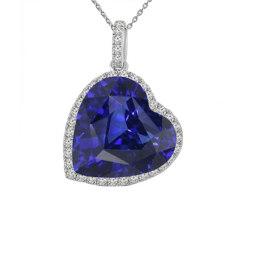 echter round diamant 9Karat anhänger Detailansicht