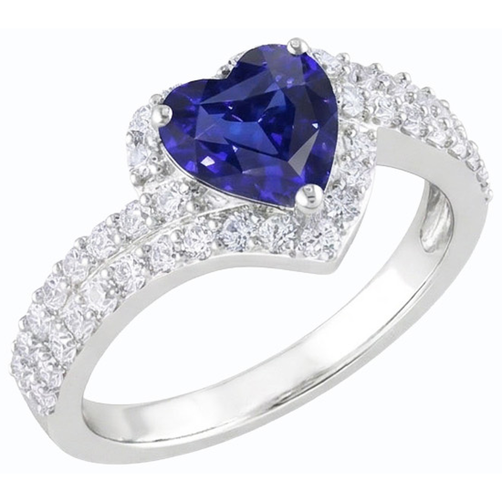echter round diamant 4Karat ring Draufsicht