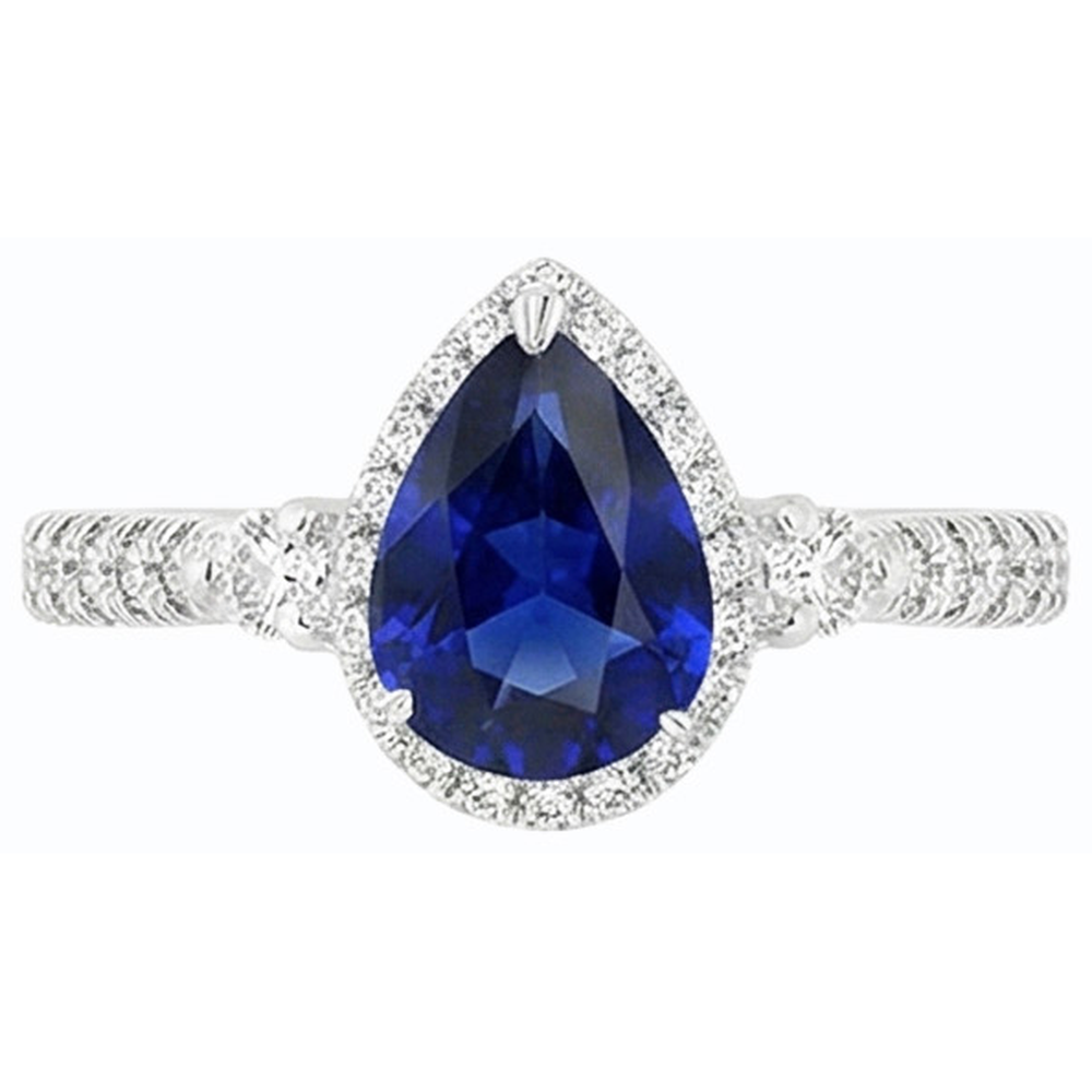 echter round diamant 5Karat ring Profilansicht