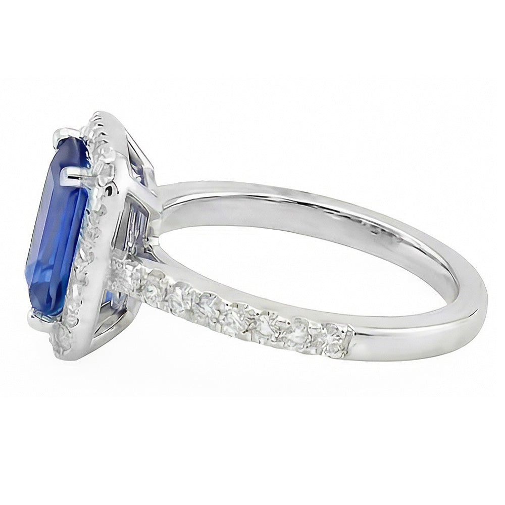 echter round diamant 3Karat ring Draufsicht