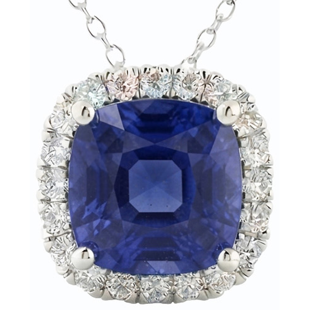 echter round diamant 10.75Karat anhänger Detailansicht