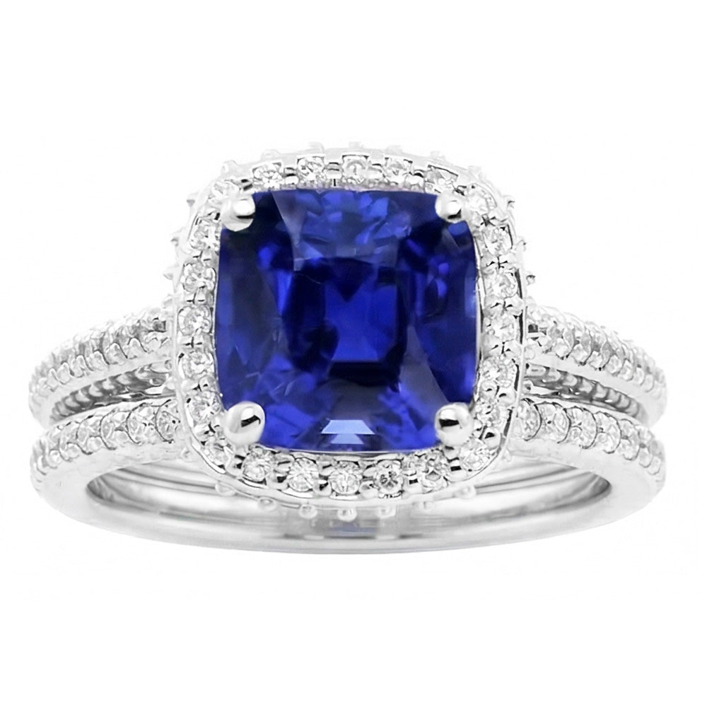 echter oval diamant 4.50Karat ring Seitenansicht