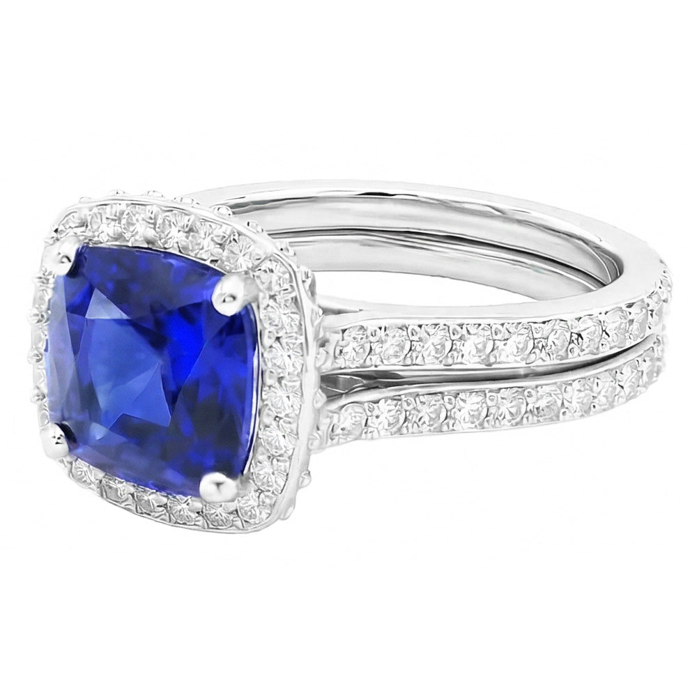 echter oval diamant 4.50Karat ring Detailansicht
