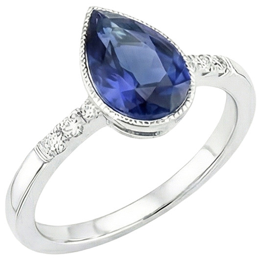 echter round diamant 2.50Karat ring Seitenansicht