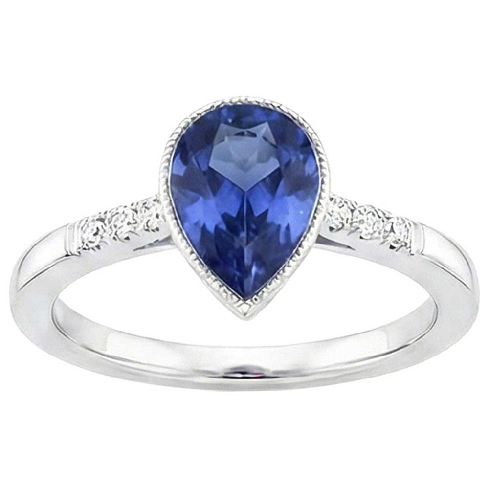 echter round diamant 2.50Karat ring Profilansicht