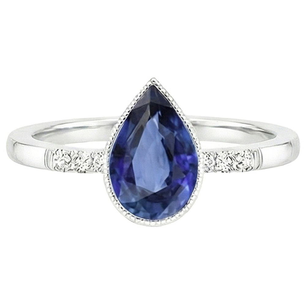 echter round diamant 2.50Karat ring auf Weiß