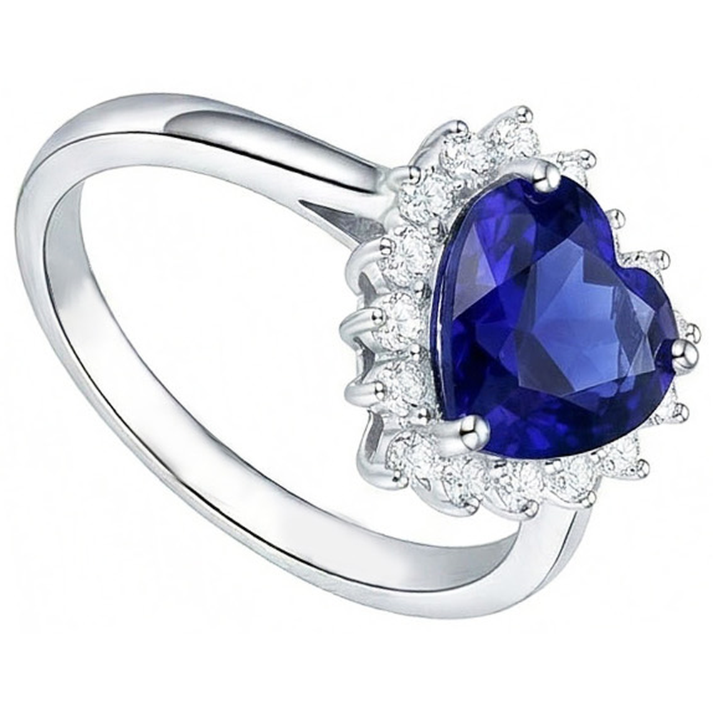 echter round diamant 2.50Karat ring Draufsicht