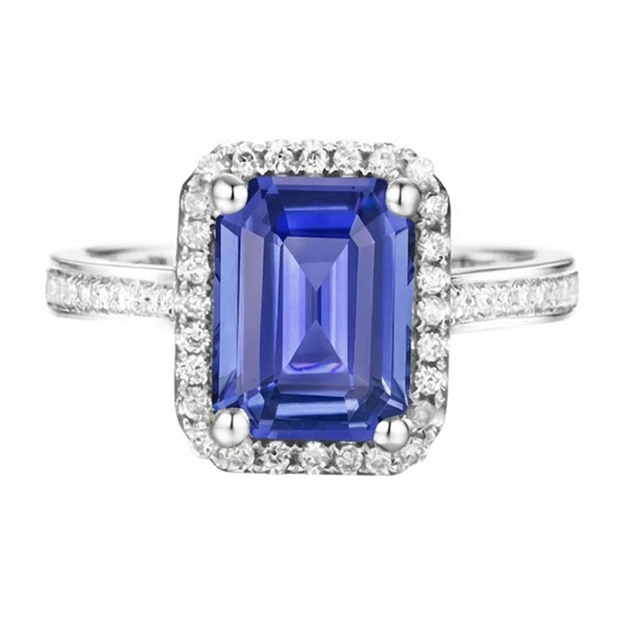echter round diamant 3.50Karat ring mit Diamantbesatz