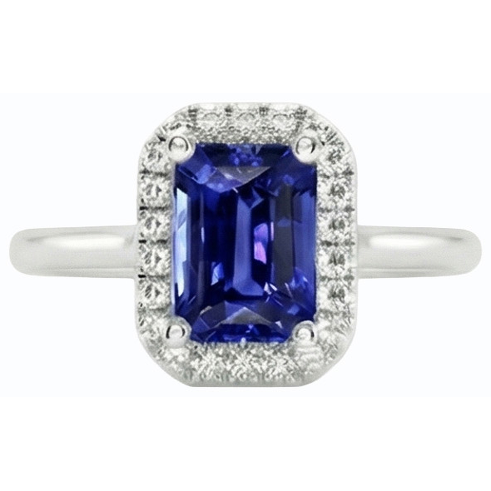 echter round diamant 3Karat ring Draufsicht