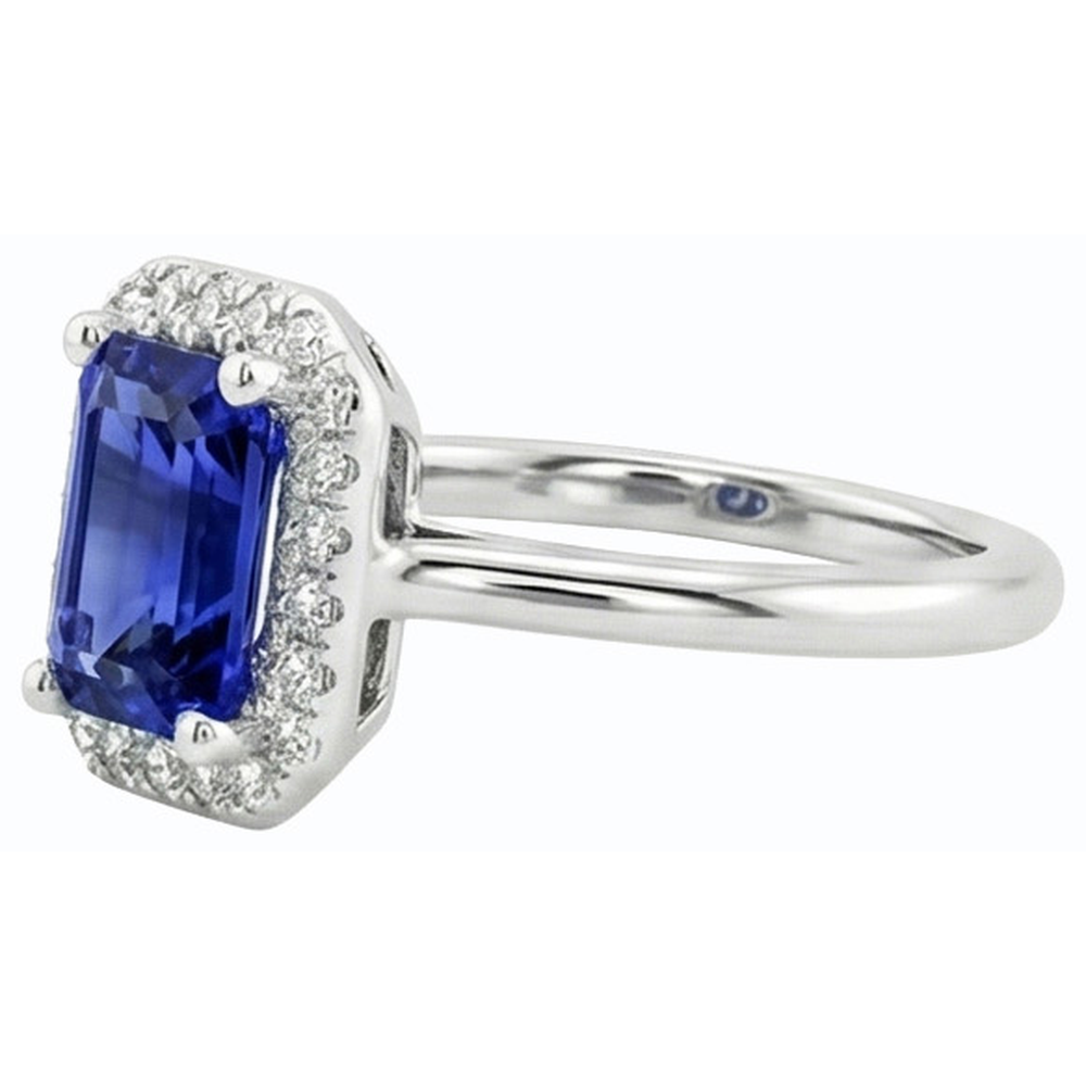 echter round diamant 3Karat ring auf Weiß