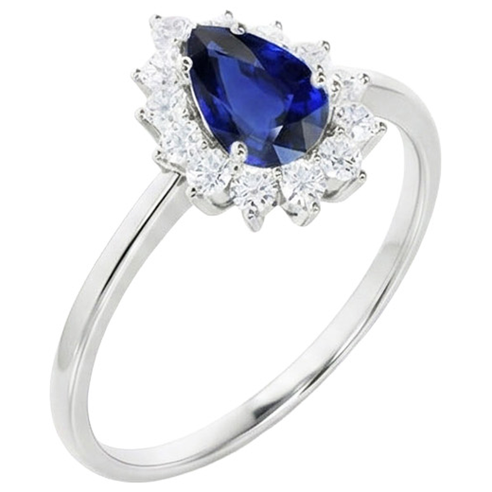 echter round diamant 2.25Karat ring auf Weiß