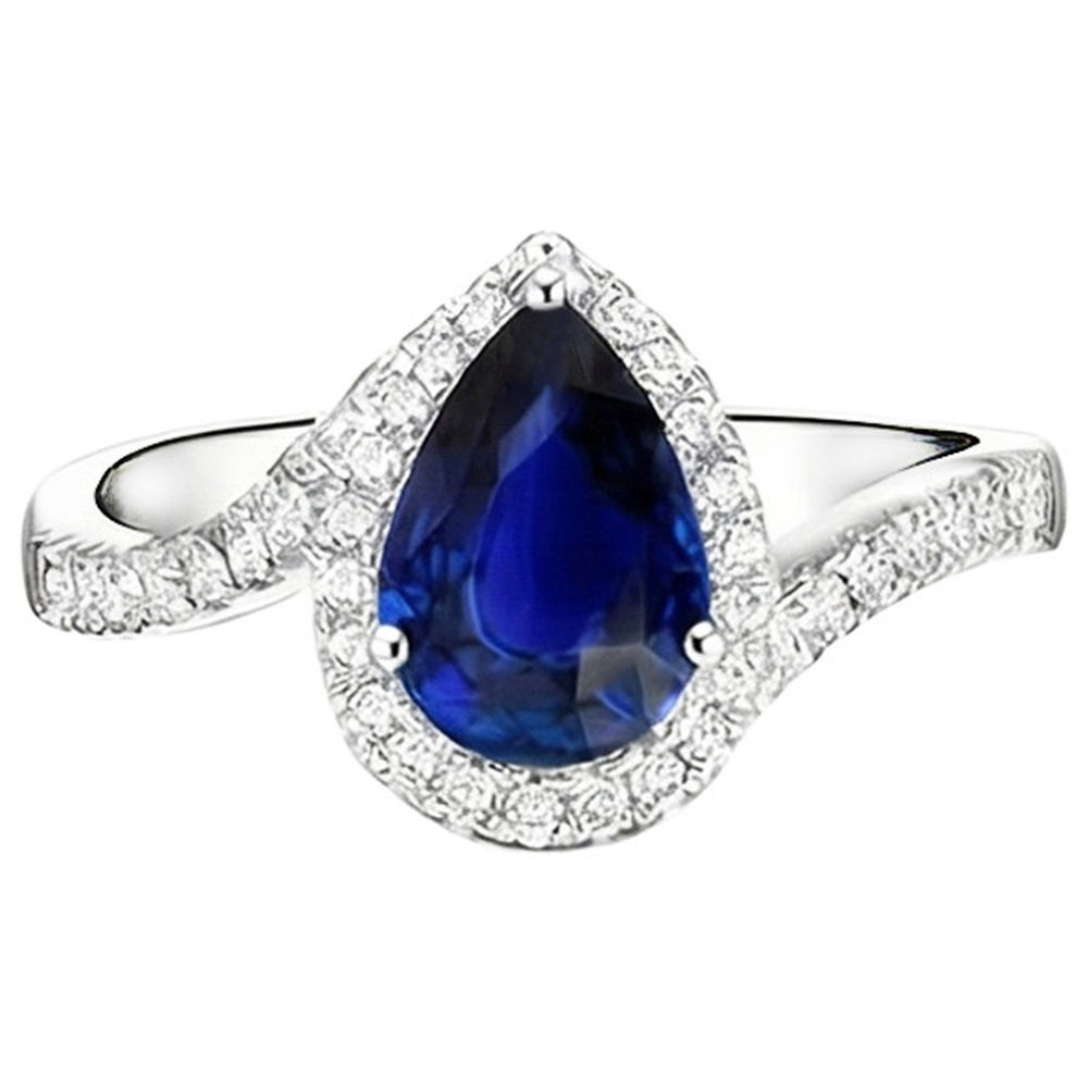 echter round diamant 4Karat ring Draufsicht
