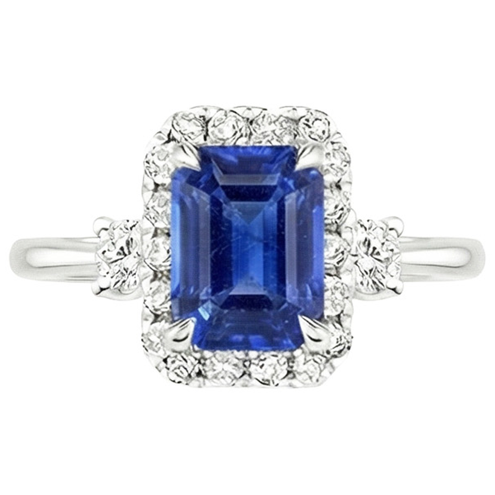 echter round diamant 4.50Karat ring Profilansicht