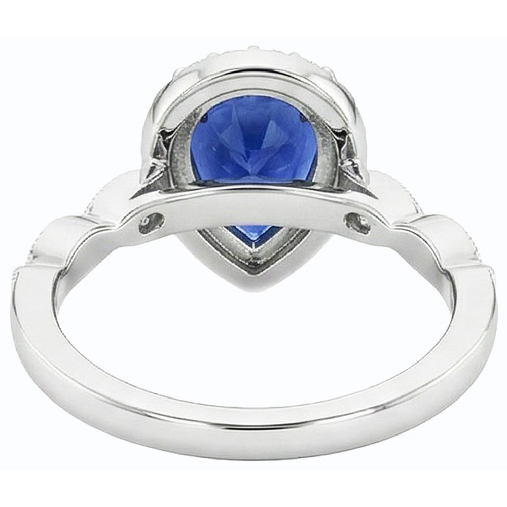 echter round diamant 5Karat ring Detailansicht