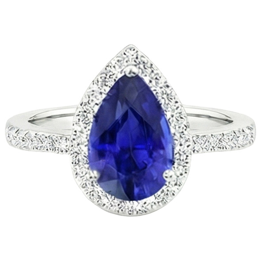 echter round diamant 4.50Karat ring Draufsicht