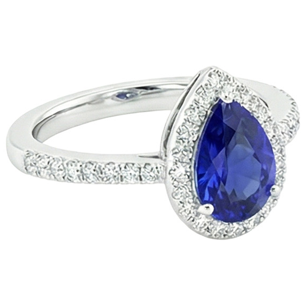 echter round diamant 4.50Karat ring auf Weiß