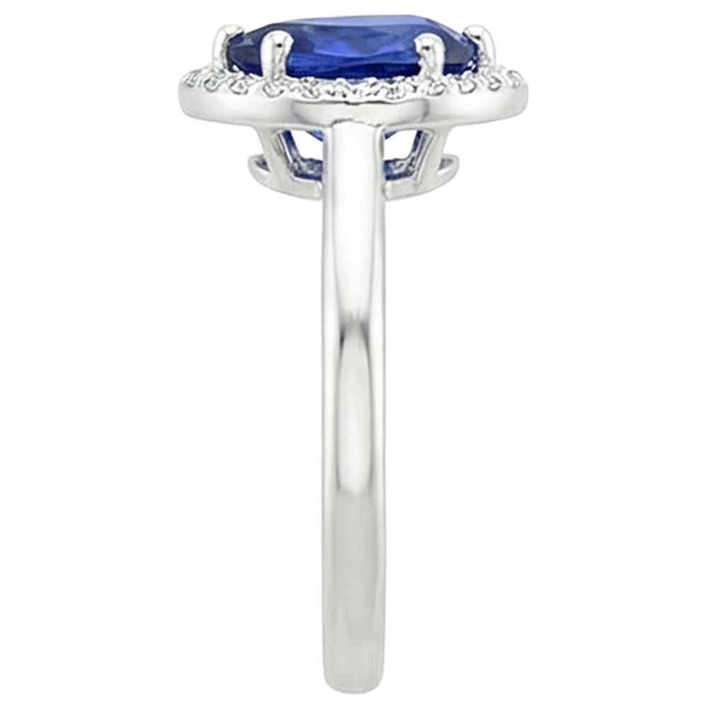 echter round diamant 3Karat ring auf Weiß