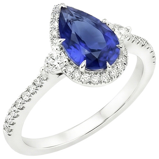 echter round diamant 5.25Karat ring Seitenansicht