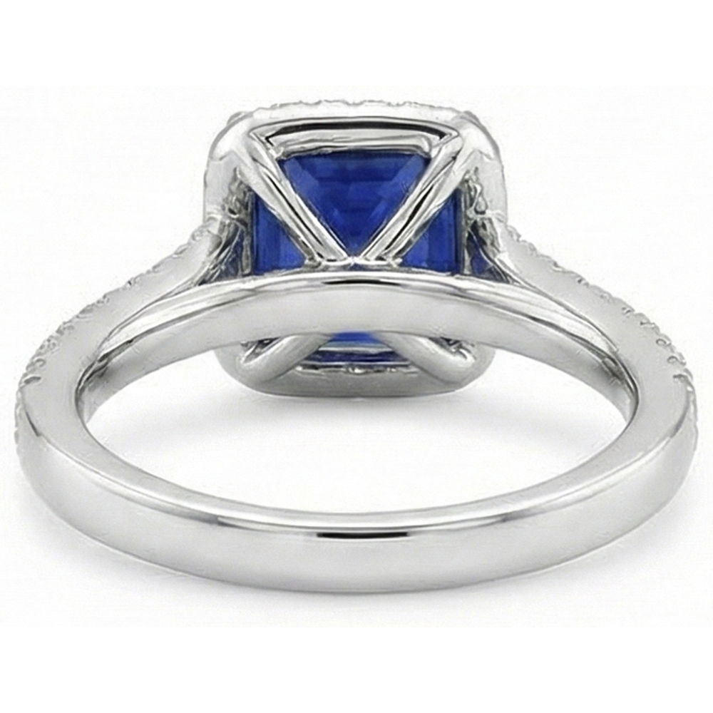 echter round diamant 6.5Karat ring Detailansicht
