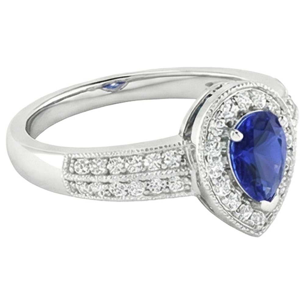 echter round diamant 2Karat ring Profilansicht