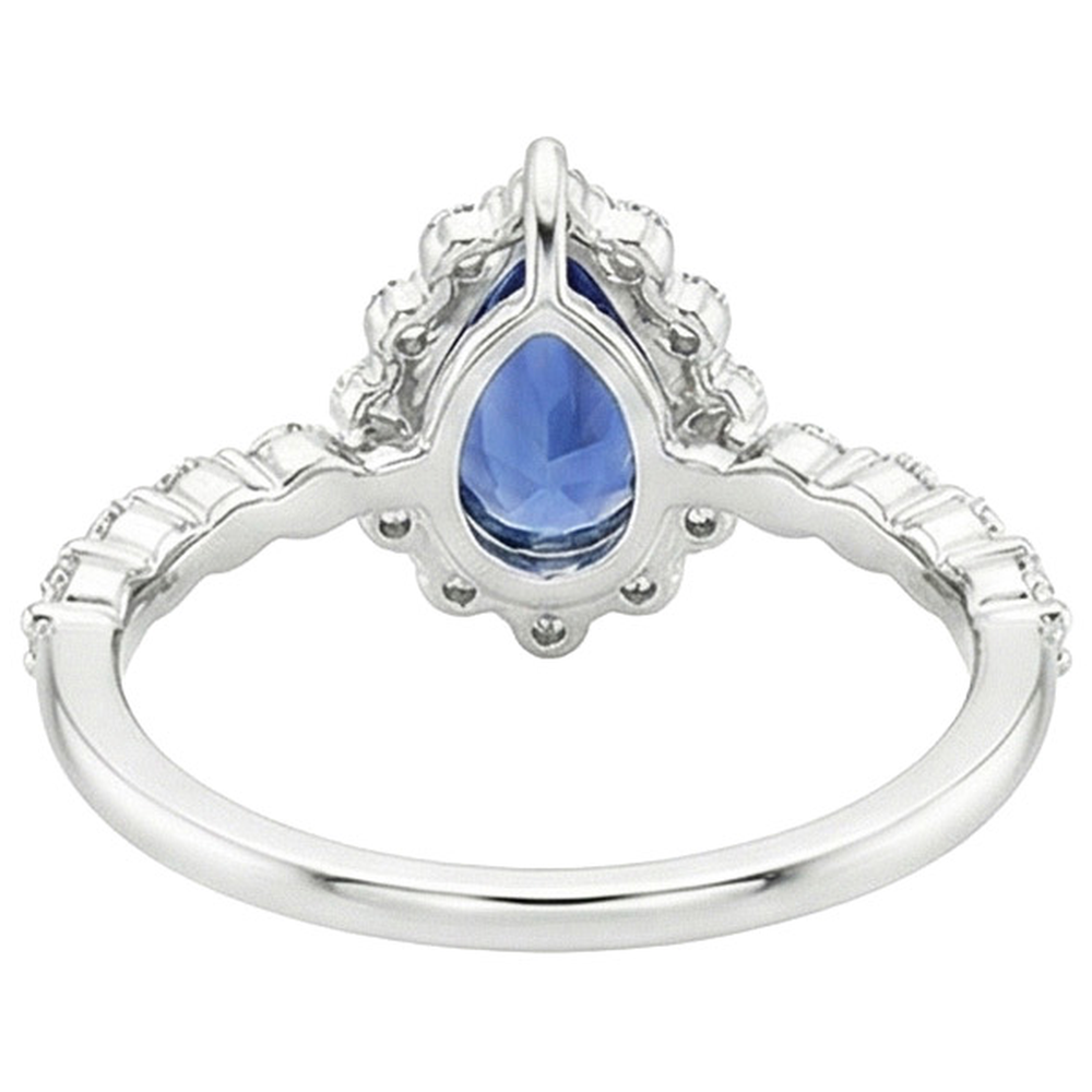 echter round diamant 5Karat ring Seitenansicht