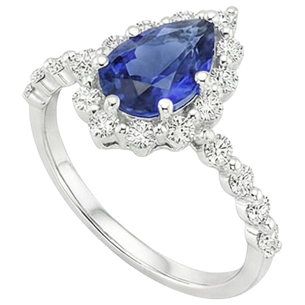 echter round diamant 5Karat ring Detailansicht