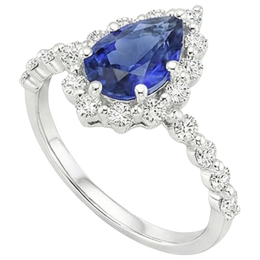 echter round diamant 5Karat ring Detailansicht