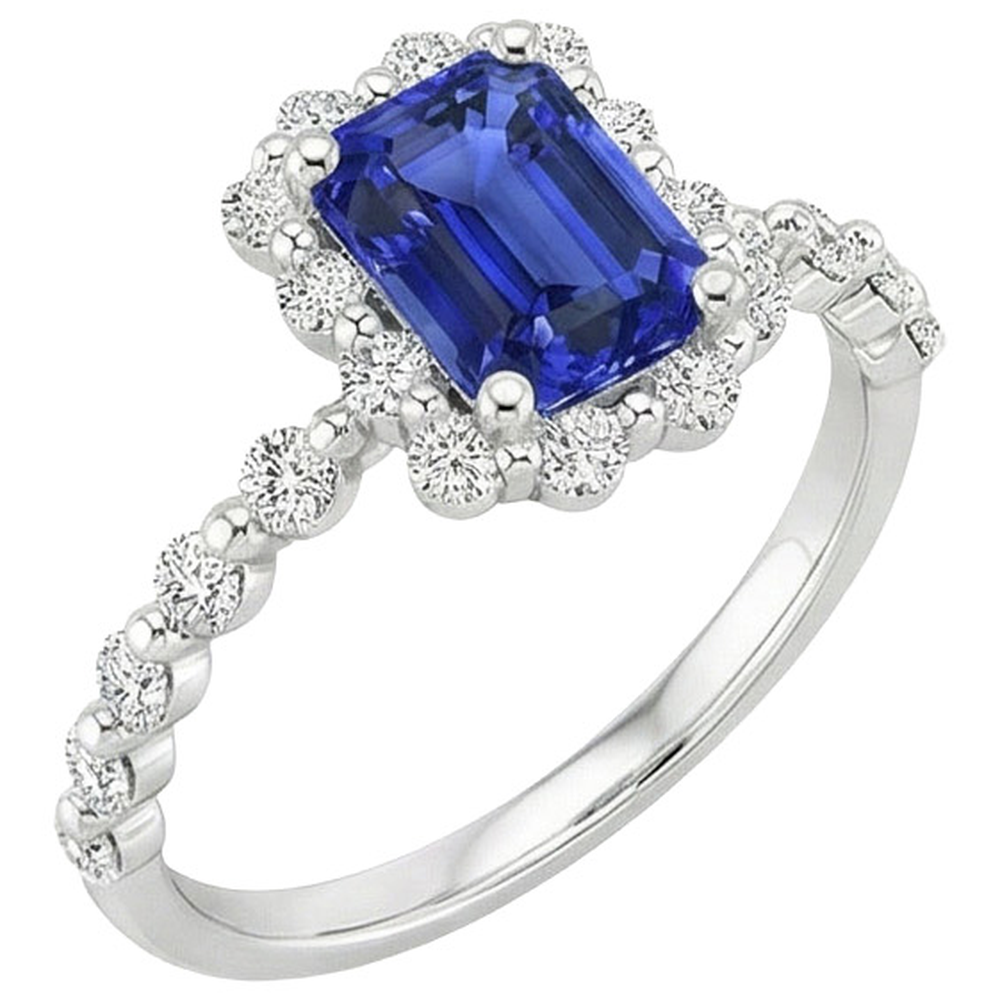 echter round diamant 4.25Karat ring Draufsicht