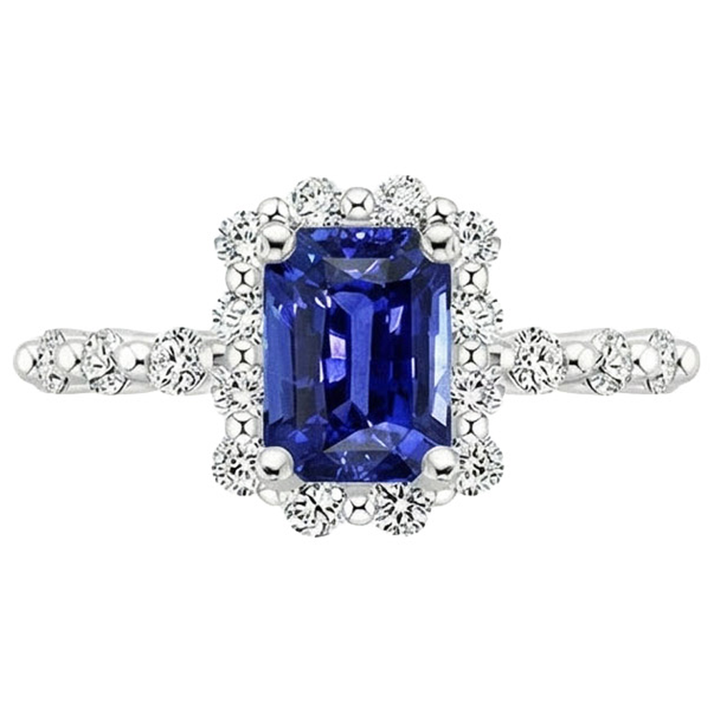echter round diamant 4.25Karat ring Profilansicht