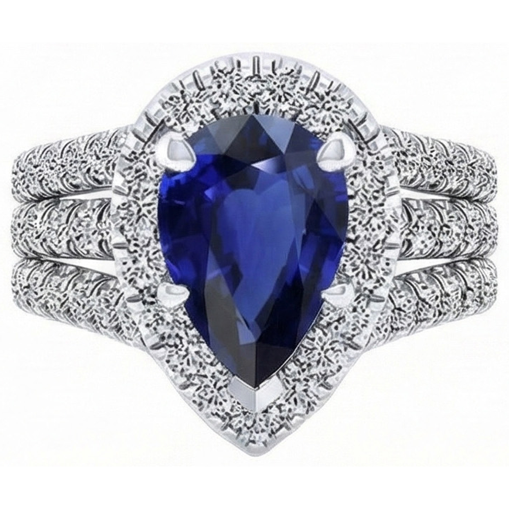 echter round diamant 5Karat ring Detailansicht