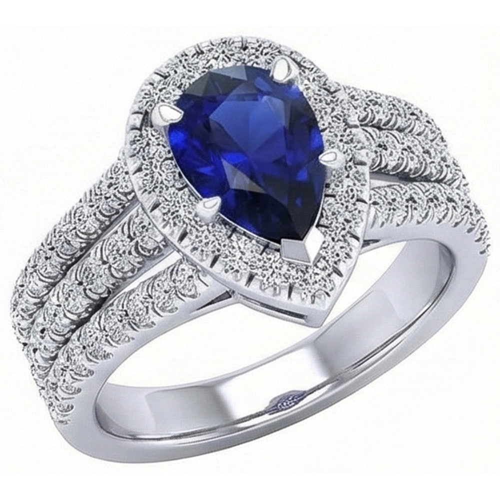 echter round diamant 5Karat ring Seitenansicht