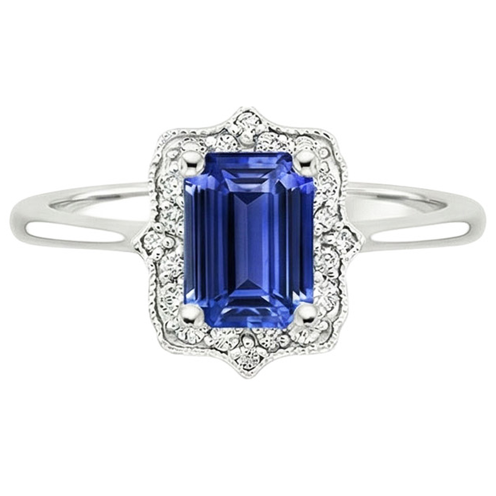 echter round diamant 4Karat ring Profilansicht