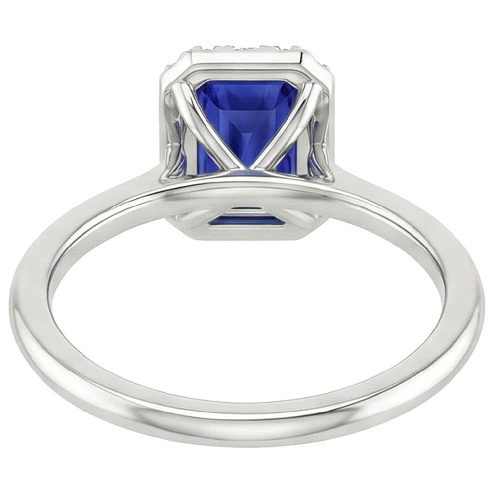 echter round diamant 4Karat ring Seitenansicht
