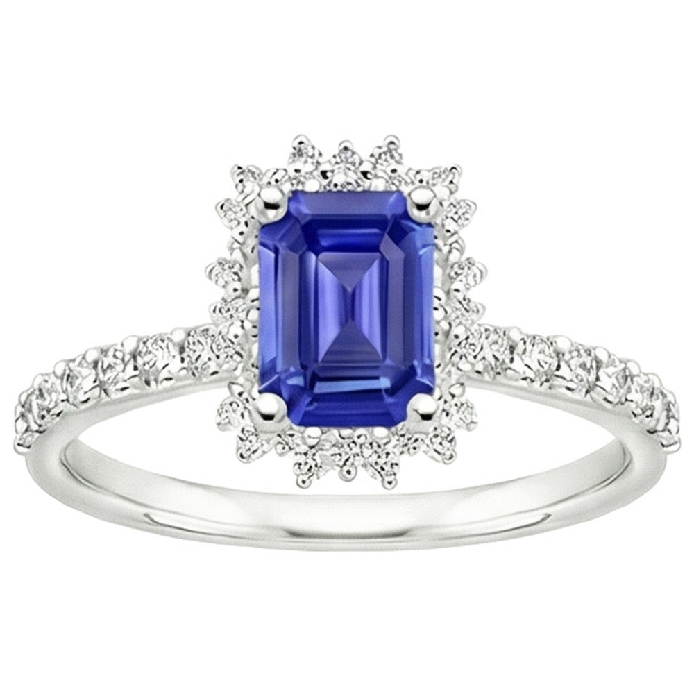 echter round diamant 4.50Karat ring Draufsicht