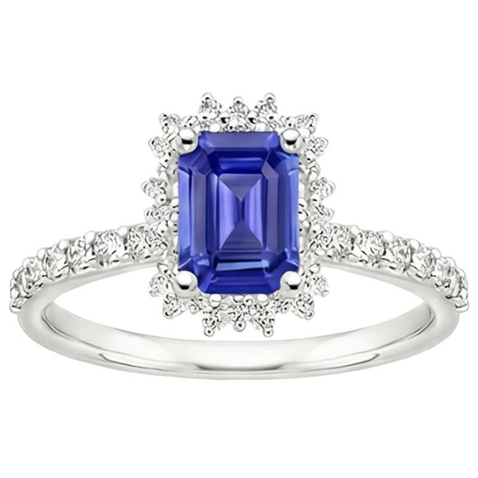 echter round diamant 4.50Karat ring Draufsicht