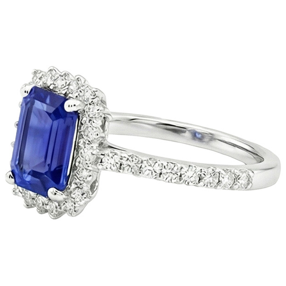 echter round diamant 4.50Karat ring Profilansicht