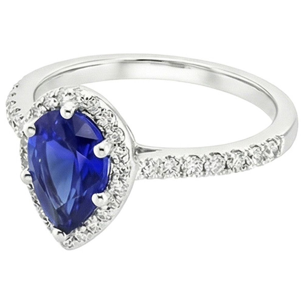 echter round diamant 3.75Karat ring auf Weiß