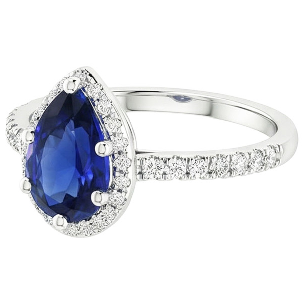 echter round diamant 4.75Karat ring Draufsicht