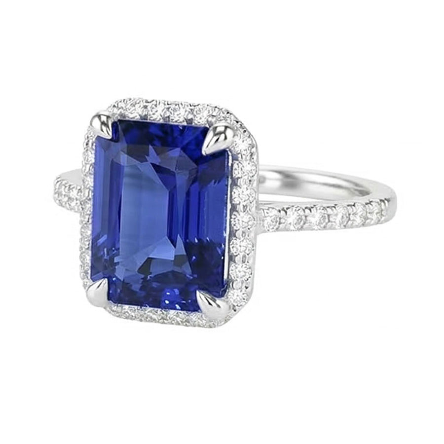 echter round diamant 4.50Karat ring Seitenansicht