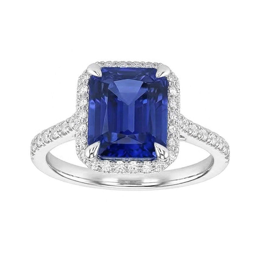echter round diamant 4.50Karat ring Draufsicht
