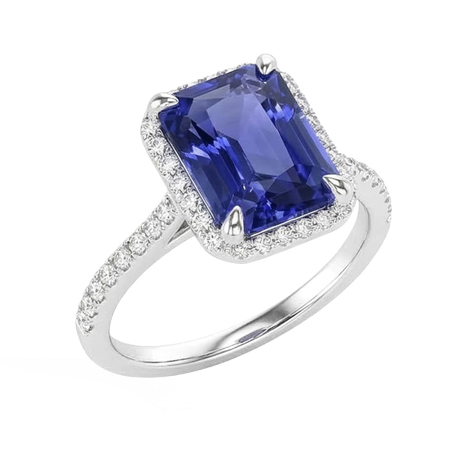 echter round diamant 4.50Karat ring Profilansicht