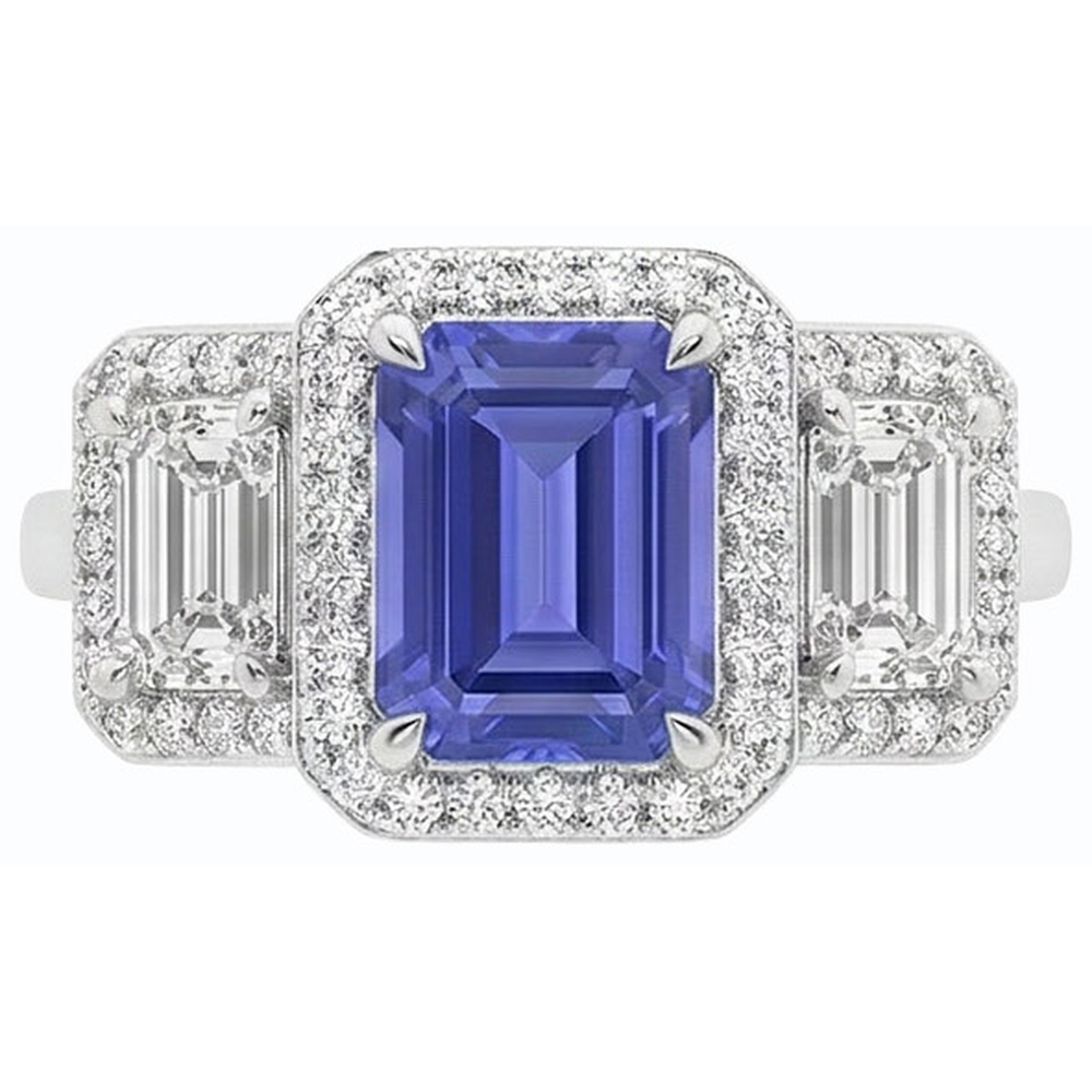 echter round diamant 3Karat ring Seitenansicht