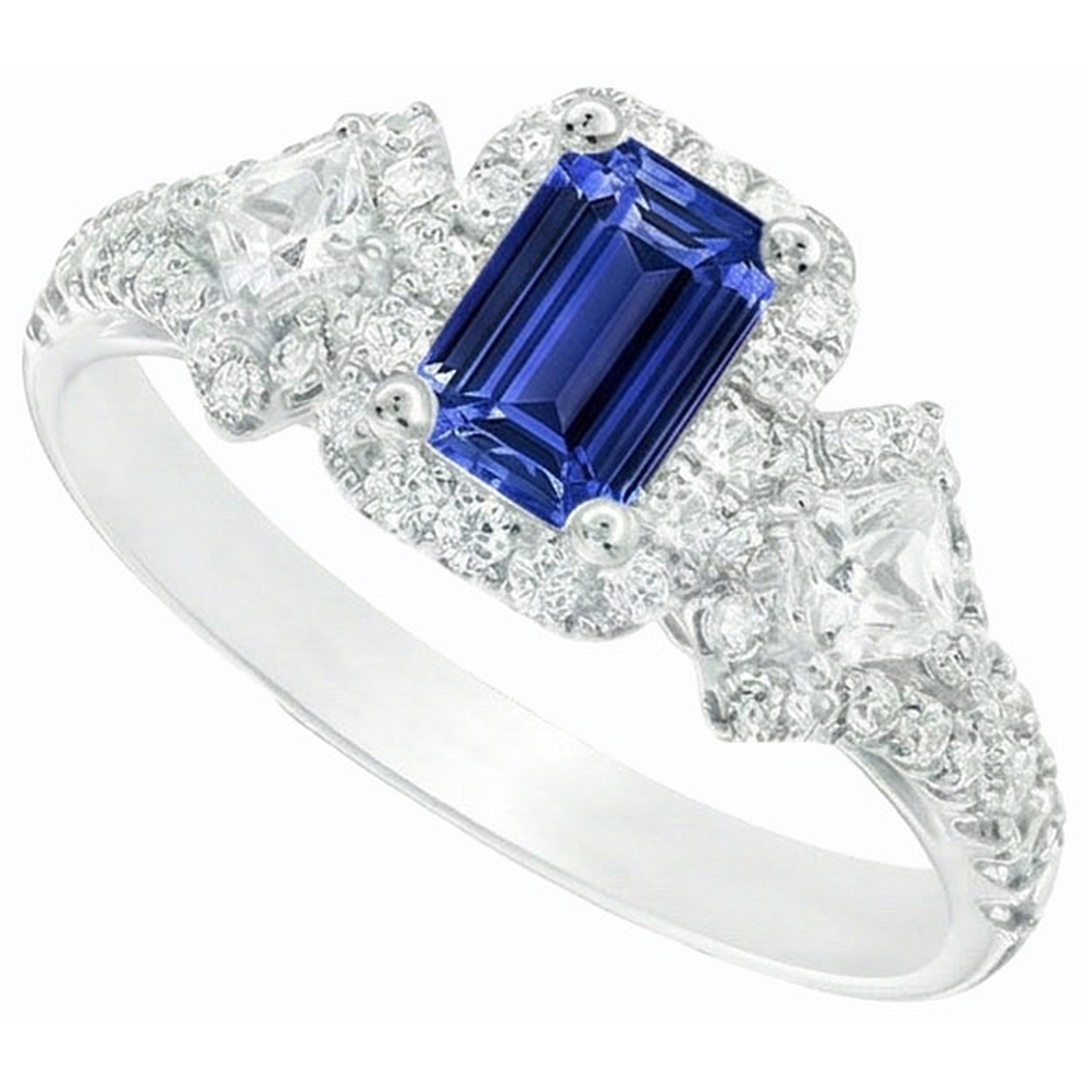 echter round diamant 3.50Karat ring Draufsicht