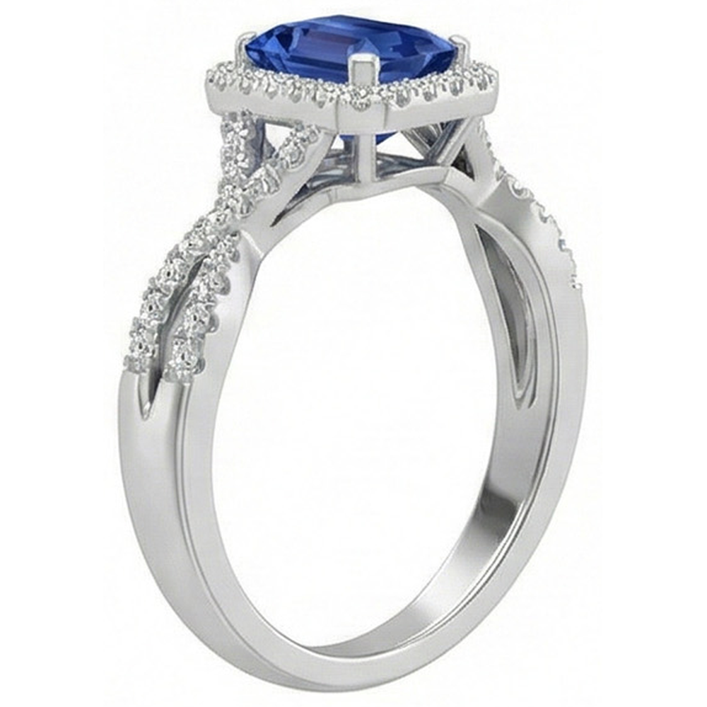 echter round diamant 3.50Karat ring Profilansicht