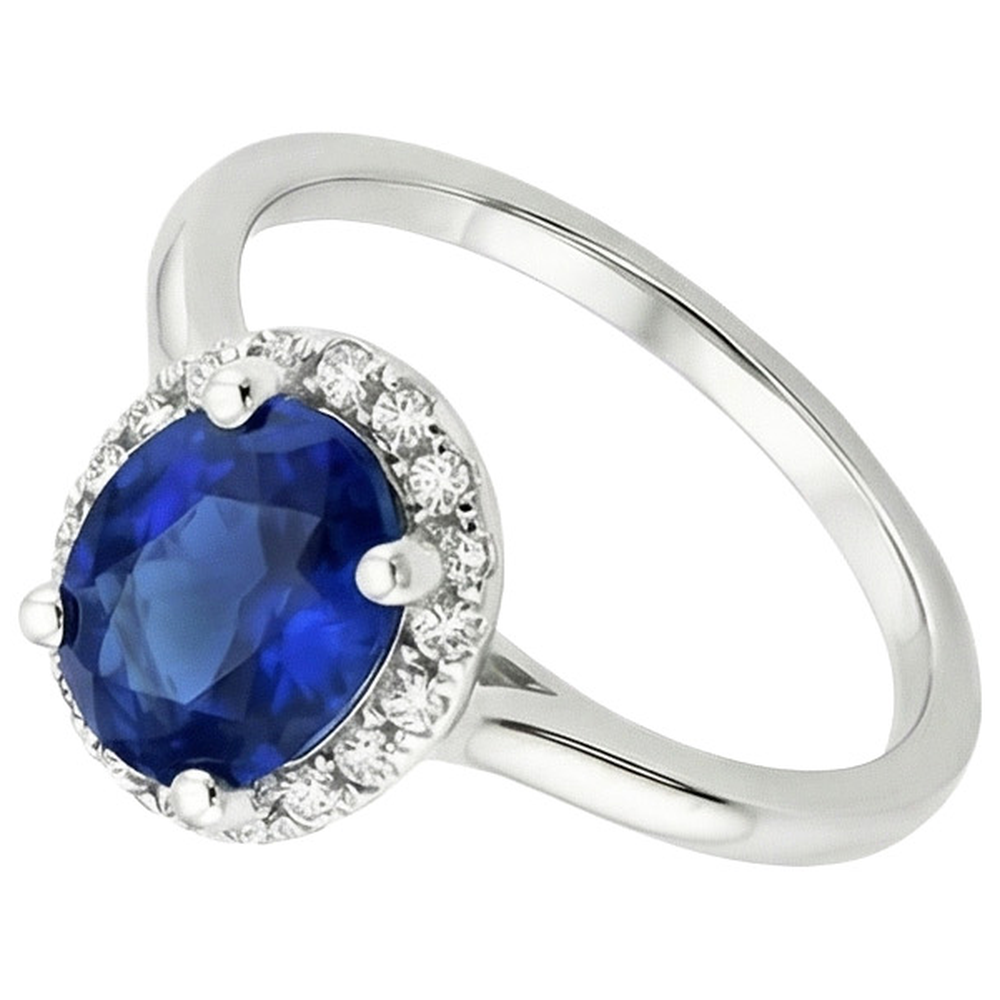 echter oval diamant 3.50Karat ring Detailansicht