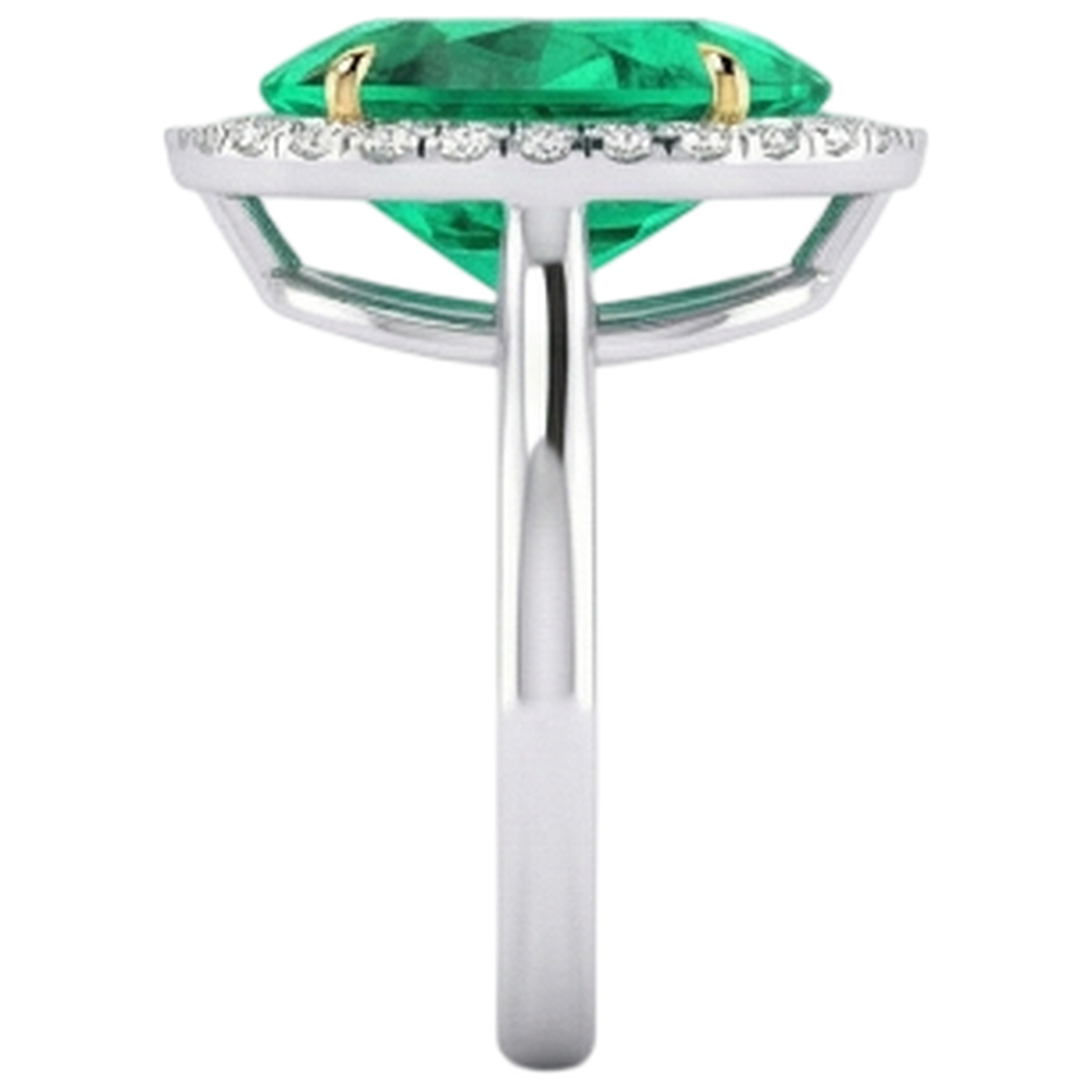 Exquisiter Schmuckstein-Ring 3 Karat – Draufsicht